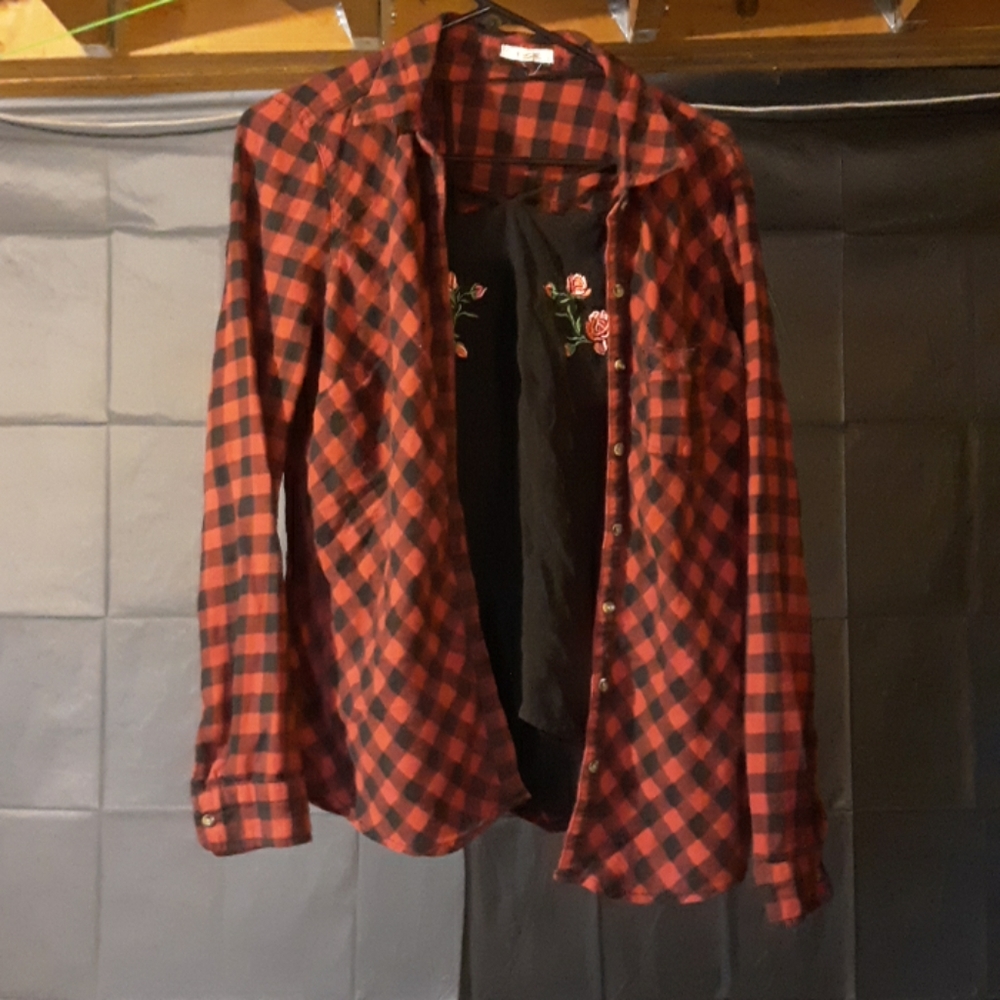 Flannel and tank top